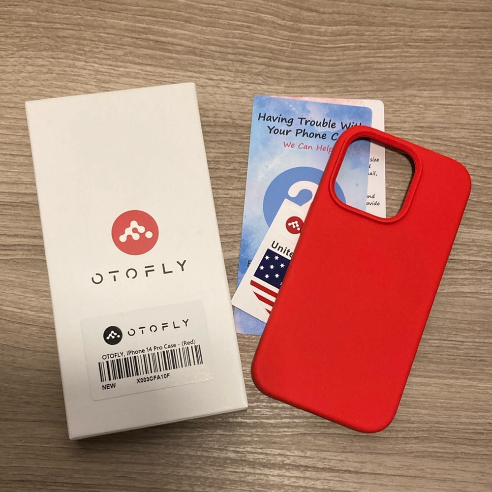 Otofly iPhone 14 pro red silicone case New